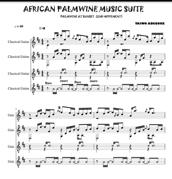 AFRICAN PALMWINE MUSIC SUITE (2ND MOVEMENT) - Image 3