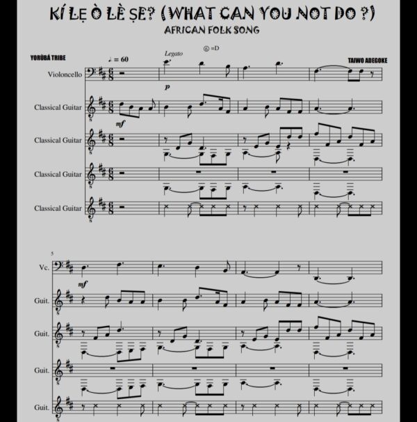 KÍ LẸ Ò LÈ ṢE? (WHAT CAN YOU NOT DO?) - Image 2